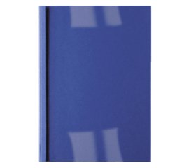 Cartelline termiche Business Line - 3 mm - leather blu - GBC - scatola 100 pezzi