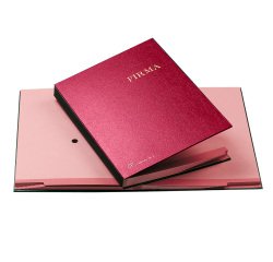 Libro firma - 14 intercalari rinforzati - 24x34 cm - rosso - Fraschini