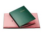 Libro firma - 14 intercalari rinforzati - 24x34 cm - verde - Fraschini