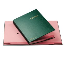 Libro firma - 14 intercalari rinforzati - 24x34 cm - verde - Fraschini