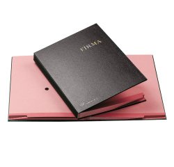 Libro firma - 14 intercalari rinforzati - 24x34 cm - nero - Fraschini