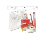 Banda appendi disegni - 55 mm x 50 m - PVC - bianco opaco - Djois