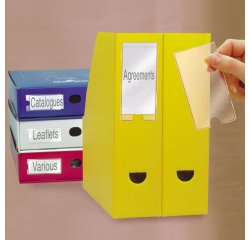 Portaetichette adesivo - 62 x 150 mm - trasparente - Djois - conf. 6 pezzi