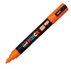 Uni-Ball PC-5M marker Bullet tip Orange