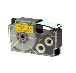 Nastro - 18 mm x 8 mt - nero/giallo - Casio