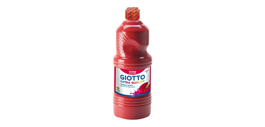 Tempera pronta - 1000ml - rosso scarlatto - Giotto