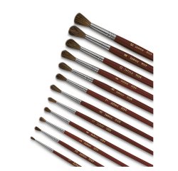 Pennello punta tonda serie 9124 - punta tonda - pelo pony - n.8 - Lebez