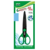 Forbice Snippy Zig Zag - 17 cm - lama acciaio - colori assortiti - Lebez