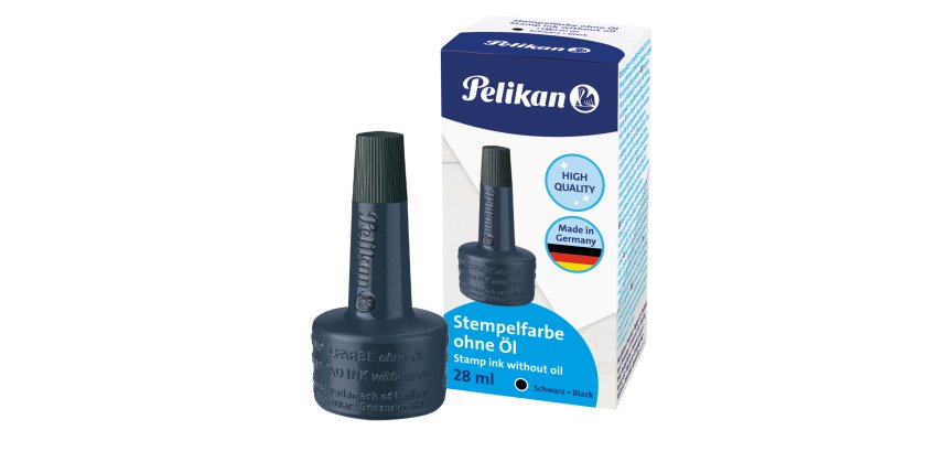 Inchiostro 4k per cuscinetti - senza olio - 28 ml - nero - Pelikan