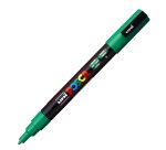 Marcatore a base d'acqua Uni Posca PC3M - punta fine da 0,9mm a 1,3mm  - verde - Uni Mitsubishi