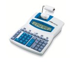 Calcolatrice scrivente 1221X - 12 cifre - bianco/azzurro - Ibico
