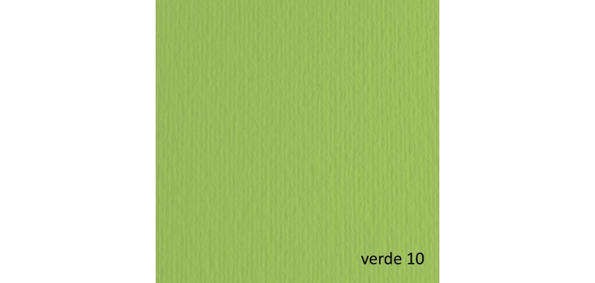 Cartoncino Elle Erre - 70 x 100 cm - 220 gr - verde pisello 110 - Fabriano - blister 10 fogli