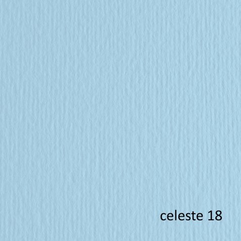 Cartoncino Elle Erre - 70x100cm - 220gr - celeste 118 - Fabriano - blister 10 fogli