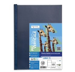 Portalistini personalizzabile Uno TI - 30x42 cm (libro) - 12 buste - blu - Sei Rota