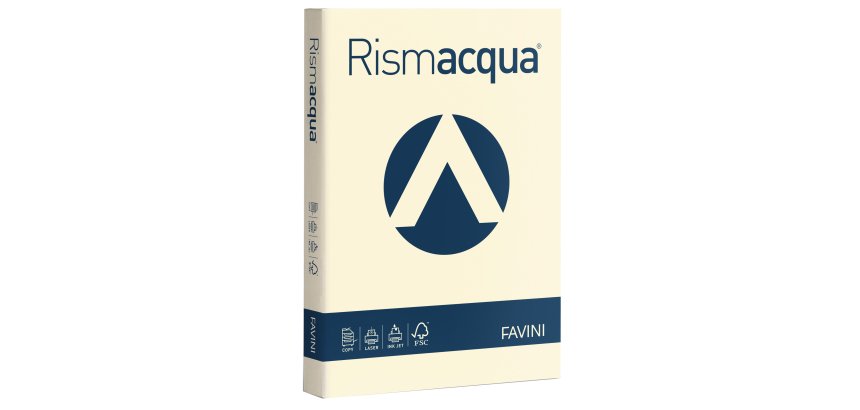 Carta Rismacqua - A4 - 140 gr - avorio 110 - Favini - conf. 200 fogli