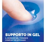 Poggiapolsi da tastiera - gel - blu trasparente - Fellowes
