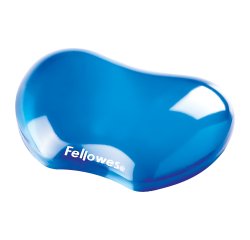 Poggiapolsi in gel - blu trasparente - Fellowes