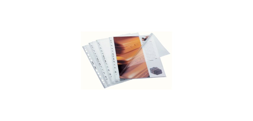 Buste aperte a L - con foratura universale - buccia - 22 x 30 cm - Favorit - conf. 50 pezzi