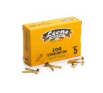 Fermacampioni ottonati - n. 5 - 2,5 cm - Leone - conf. 100 pezzi