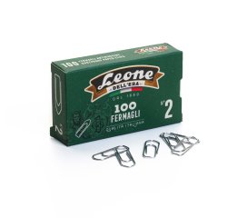 Fermagli zincati - n. 2 - 2,6 cm - Leone - conf. 100 pezzi