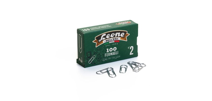 Fermagli zincati - n. 2 - 2,6 cm - Leone - conf. 100 pezzi