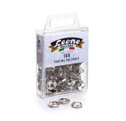 Puntine - 3 punte temperate e nichelate - Leone - conf. 100 pezzi