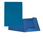 Cartellina 3 lembi con stampa - 200 gr - 25 x 33 cm - cartoncino manilla - azzurro - Cartotecnica del Garda - conf. 50 pezzi