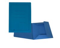 Cartelline 3 lembi - con stampa - cartoncino Manilla 200 gr - 25x33 cm -  azzurro - Cartotecnica del Garda - conf. 50 pezzi