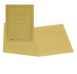 Cartellina semplice con stampa - 145 gr - 25 x 34 cm - giallo - cartoncino manilla - Cartotecnica del Garda - conf. 100 pezzi