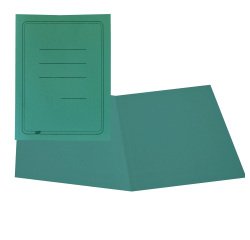 Cartelline semplici - con stampa - cartoncino Manilla 145 gr - 25x34 cm - verde - Cartotecnica del Garda - conf. 100 pezzi