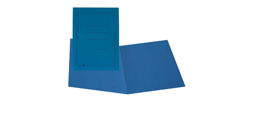 Cartellina semplice con stampa - 145 gr - 25 x 34 cm - azzurro - cartoncino manilla - Cartotecnica del Garda - conf. 100 pezzi