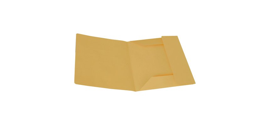 Cartellina 3 lembi - 200 gr - 25 x 33 cm - cartoncino manilla - giallo - Cartotecnica del Garda - conf. 50 pezzi