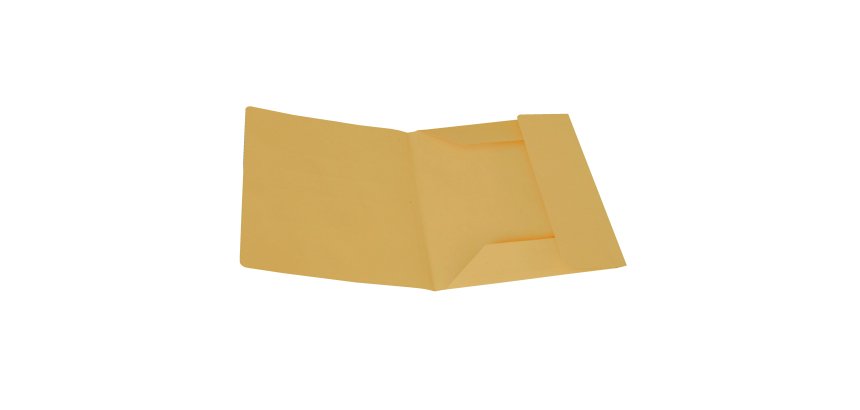 Cartellina 3 lembi - 200 gr - 25 x 33 cm - cartoncino manilla - giallo - Cartotecnica del Garda - conf. 50 pezzi
