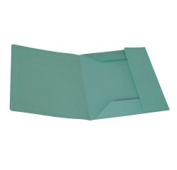 Cartellina 3 lembi - 200 gr - 25 x 33 cm - cartoncino manilla - verde - Cartotecnica del Garda - conf. 50 pezzi