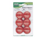 Bottoni magnetici - diametro 3 cm - rosso - Lebez - blister 12 pezzi
