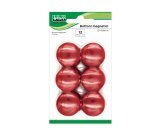 Bottoni magnetici - diametro 4 cm - rosso - Lebez - blister 12 pezzi