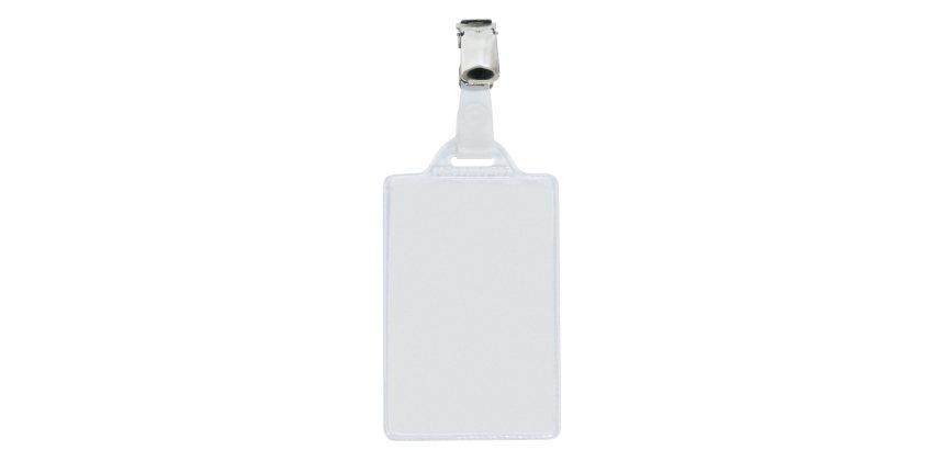 Portanome Pass 1E - clip in metallo - c/cartoncino - 5,5 x 8,5 cm - verticale - Sei Rota - conf. 100 pezzi