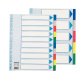 Separatore - 10 tasti colorati - PP - A4 maxi - 24,5x29,7 cm - multicolore - Esselte