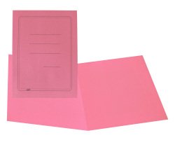 Cartelline semplici - con stampa - cartoncino Manilla 145 gr - 25x34 cm - rosa - Cartotecnica del Garda - conf. 100 pezzi