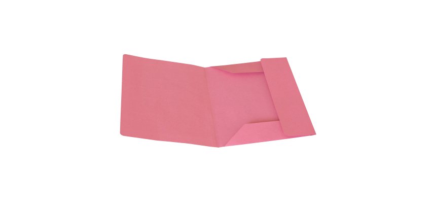 Cartellina 3 lembi - 200 gr - 25 x 33 cm - cartoncino manilla - rosa - Cartotecnica del Garda - conf. 50 pezzi