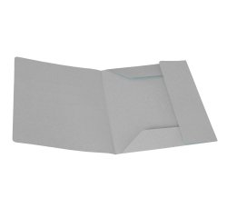 Cartellina 3 lembi - 200 gr - 25 x 33 cm - cartoncino manilla - grigio - Cartotecnica del Garda - conf. 50 pezzi