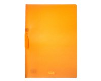 Cartellina con molla Clipper - A4 - PP - trasparente arancio - Fellowes
