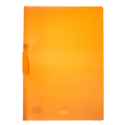 Cartellina con molla Clipper - 22x30 cm - trasparente arancio - Fellowes