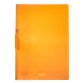 Cartellina con molla Clipper - 22x30 cm - trasparente arancio - Fellowes
