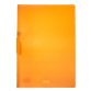 Cartellina con molla Clipper - 22x30 cm - trasparente arancio - Fellowes