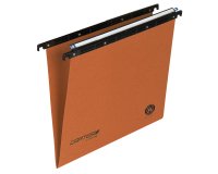 Cartella sospesa Cartesio - cassetto - interasse 33 cm - fondo V - 31,3 x 25 cm - arancio - Bertesi