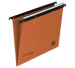 Cartella sospesa Cartesio - cassetto - interasse 39 cm - fondo V - 37 x 25 cm - arancio - Bertesi