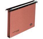 Cartella sospesa Cartesio - cassetto - interasse 39 cm - fondo U - 37 x 25 cm - arancio - Bertesi