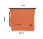 Cartella sospesa Cartesio - armadio - interasse 33 cm - fondo V - 33 x 28 cm - arancio - Bertesi