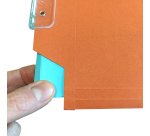 Cartella sospesa Cartesio - armadio - interasse 33 cm - fondo V - 33 x 28 cm - arancio - Bertesi